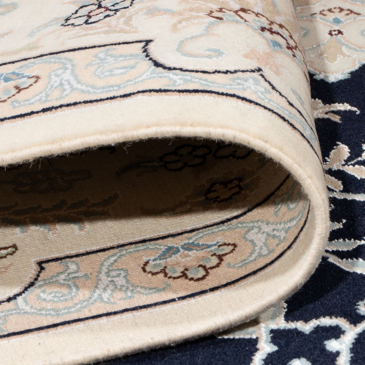 Perserteppich - Nain - Premium - 312 x 202 cm - dunkelblau