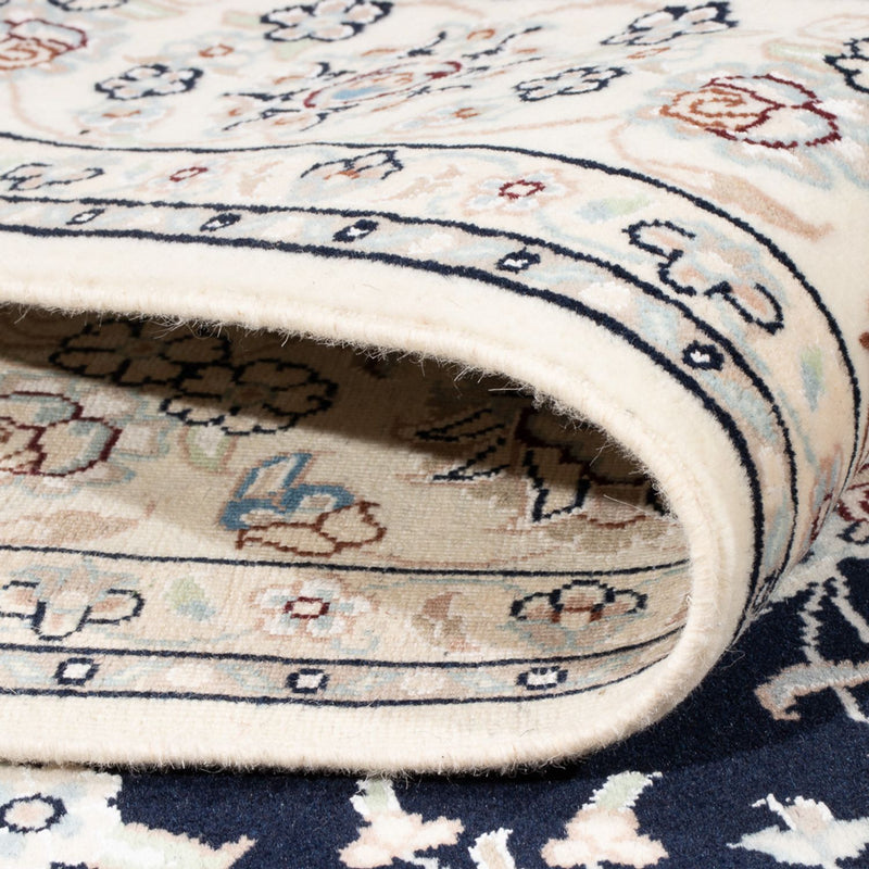 Dywan perski - Nain - Premium - 196 x 150 cm - ciemnoniebieski