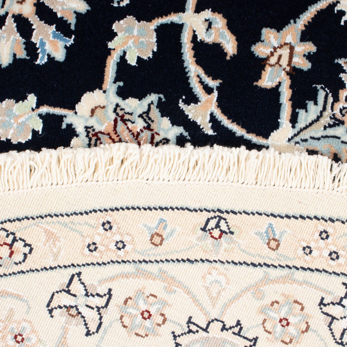 Dywan perski - Nain - Premium okrągły  - 150 x 150 cm - ciemnoniebieski