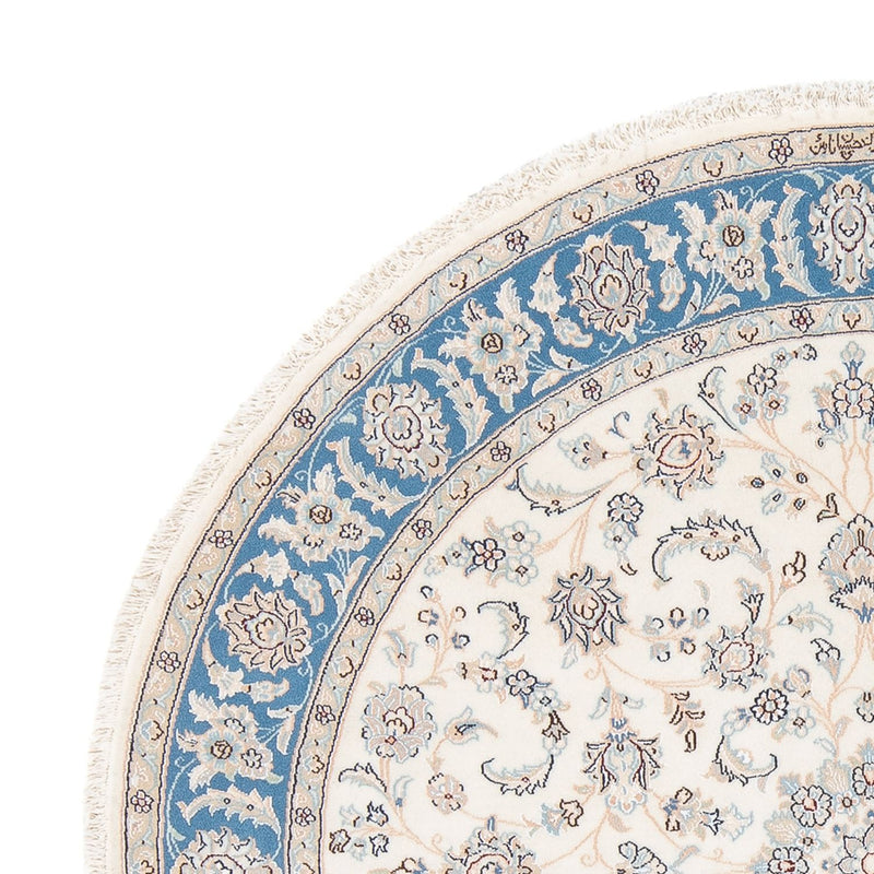 Dywan perski - Nain - Premium okrągły  - 150 x 150 cm - kremowy