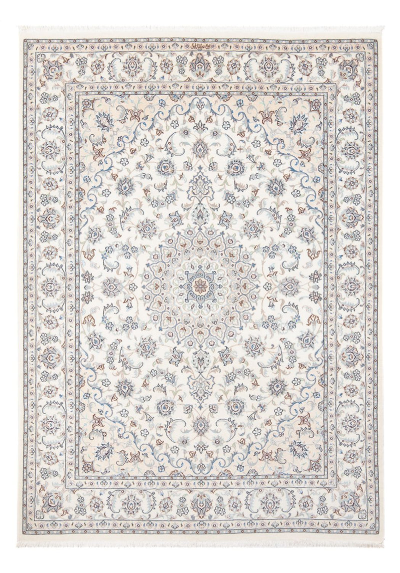 Dywan perski - Nain - Premium - 204 x 150 cm - kremowy