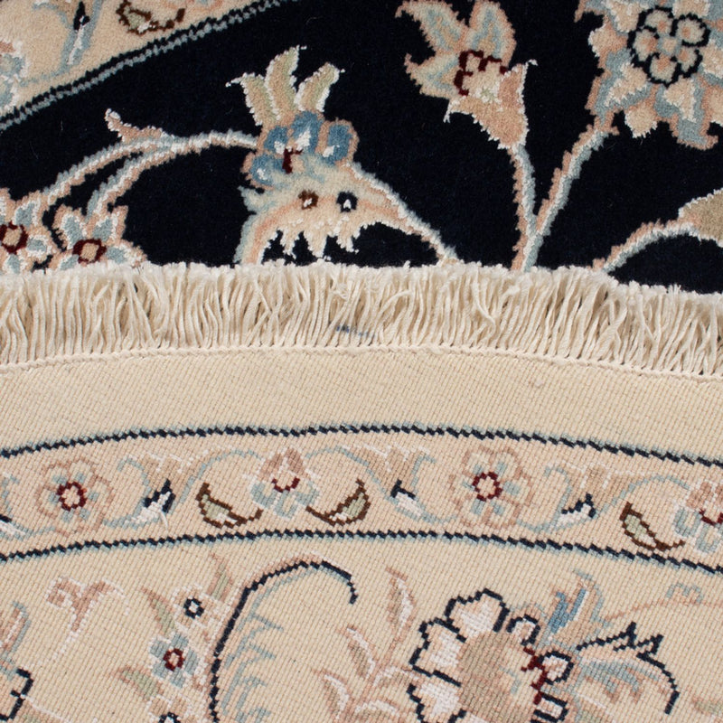 Dywan perski - Nain - Premium okrągły  - 150 x 150 cm - ciemnoniebieski