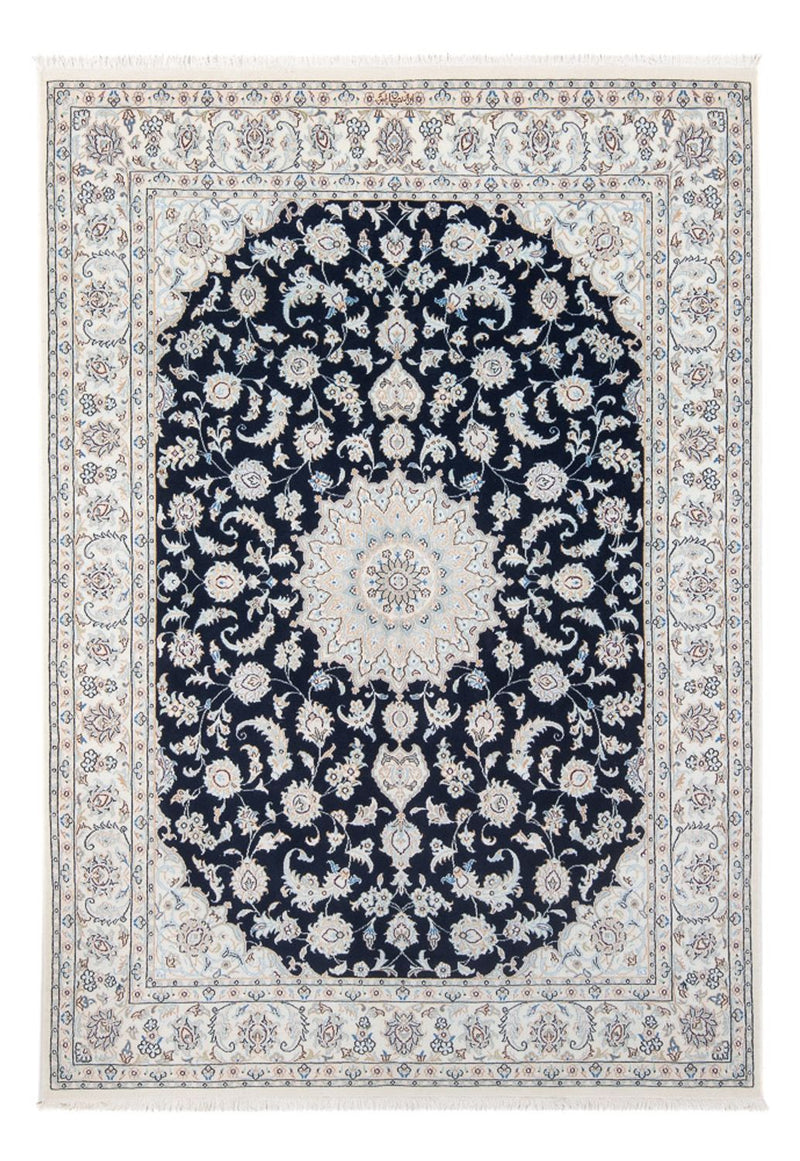 Dywan perski - Nain - Premium - 207 x 146 cm - ciemnoniebieski
