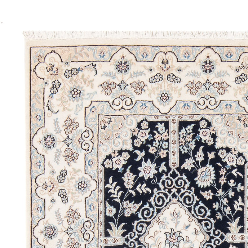 Dywan perski - Nain - Premium - 205 x 153 cm - ciemnoniebieski