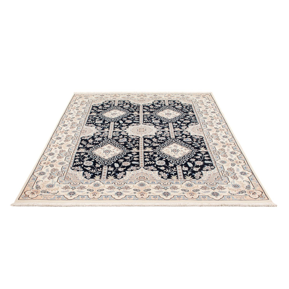 Dywan perski - Nain - Premium - 205 x 153 cm - ciemnoniebieski