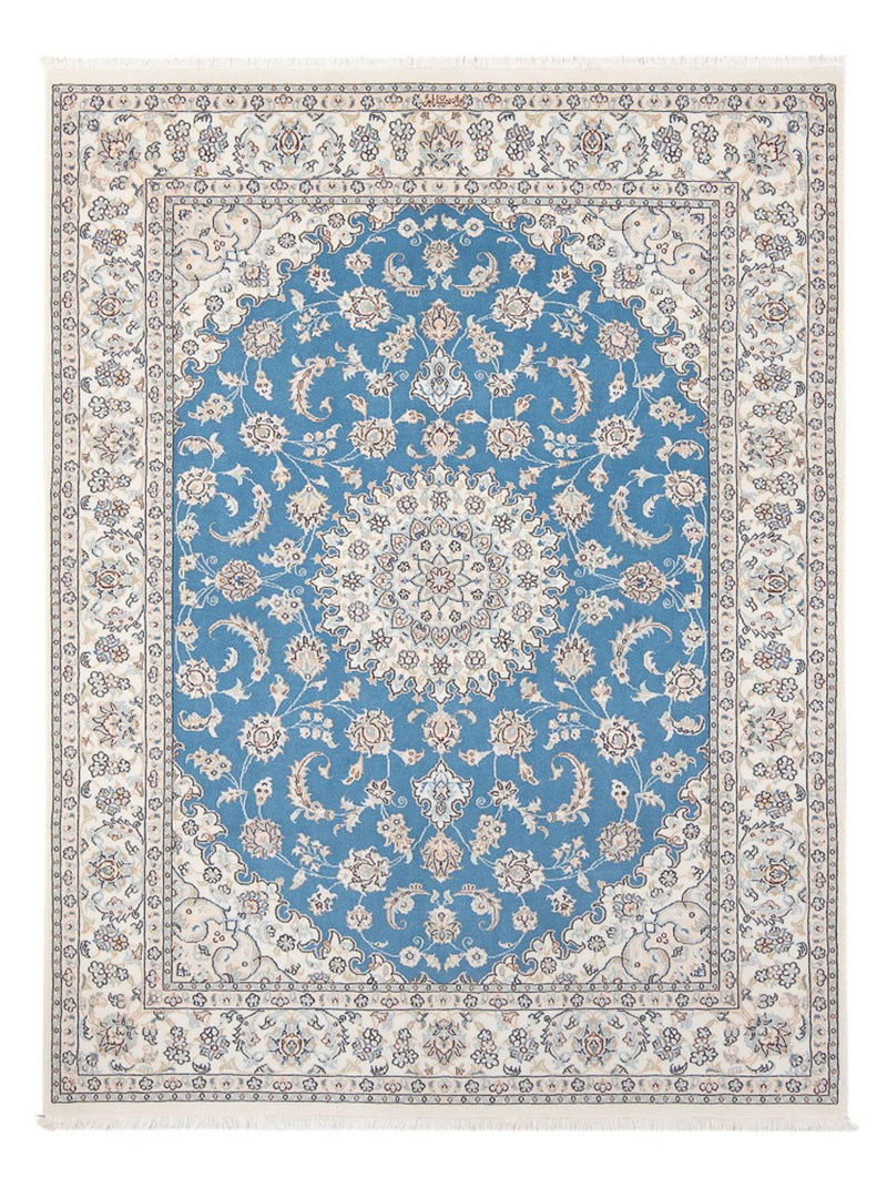 Dywan perski - Nain - Premium - 206 x 147 cm - niebieski