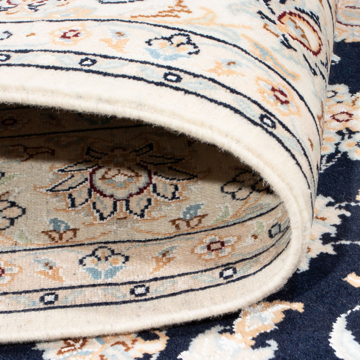 Dywan perski - Nain - Premium - 205 x 148 cm - ciemnoniebieski