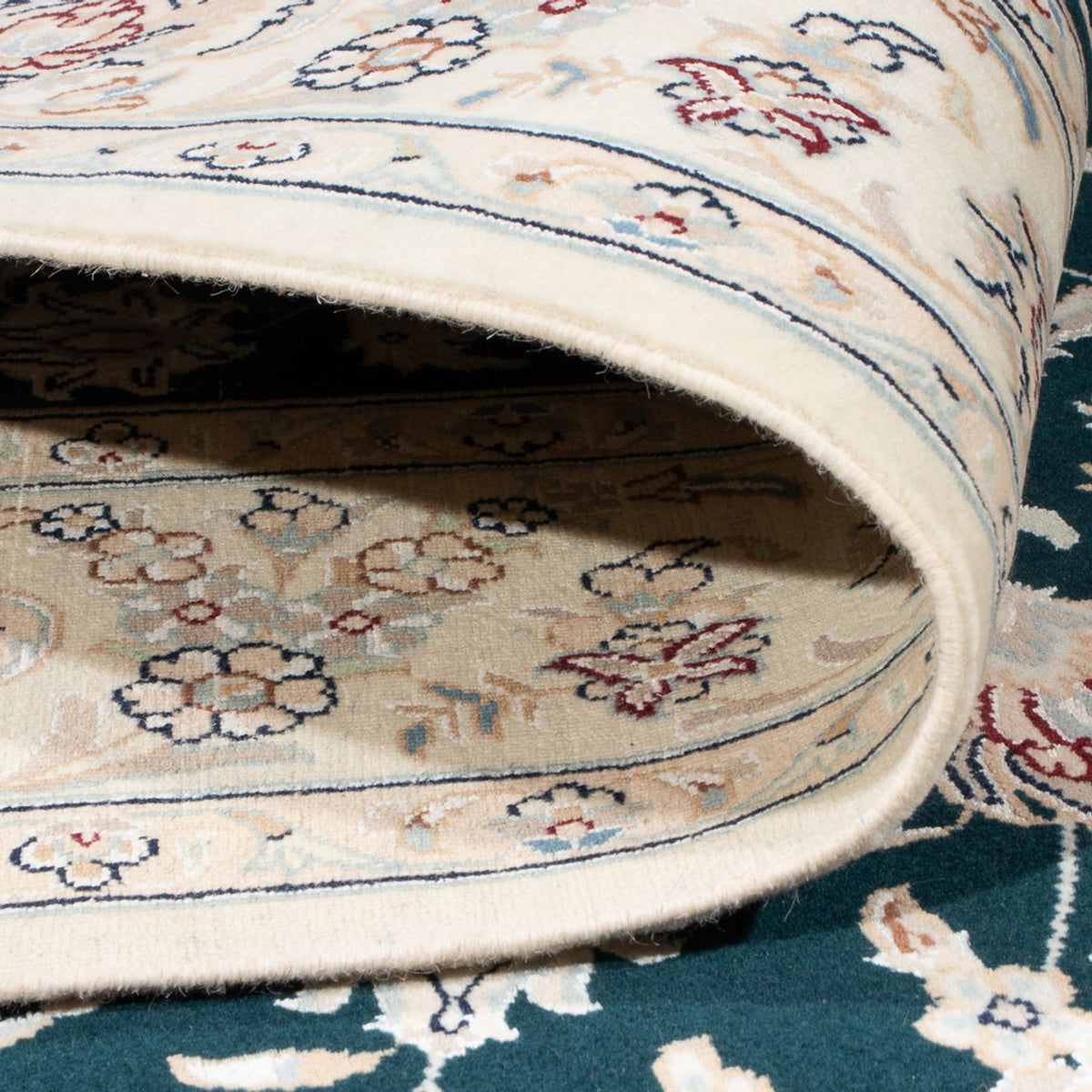 Dywan perski - Nain - Premium - 210 x 148 cm - ciemnoniebieski