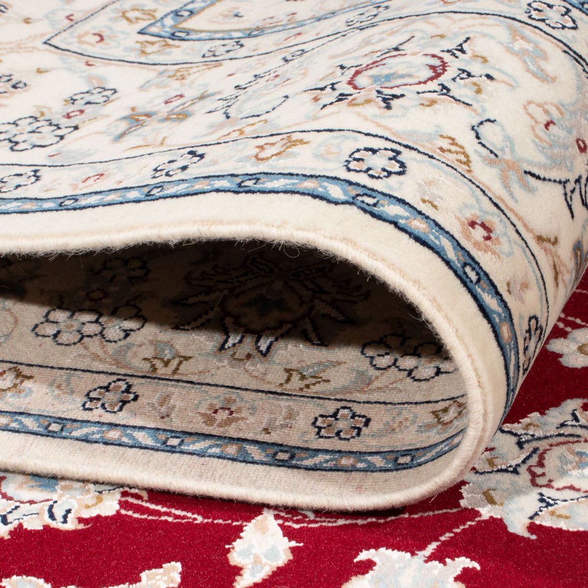 Dywan perski - Nain - Premium - 194 x 148 cm - czerwony