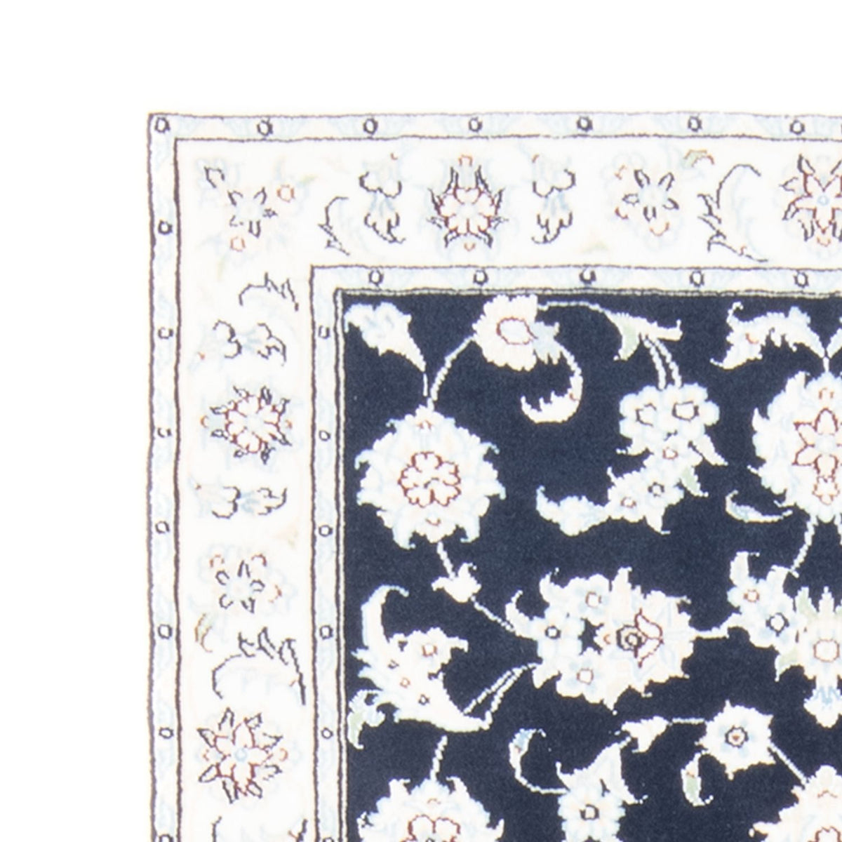 Biegacz Dywan perski - Nain - Królewski - 194 x 82 cm - ciemnoniebieski