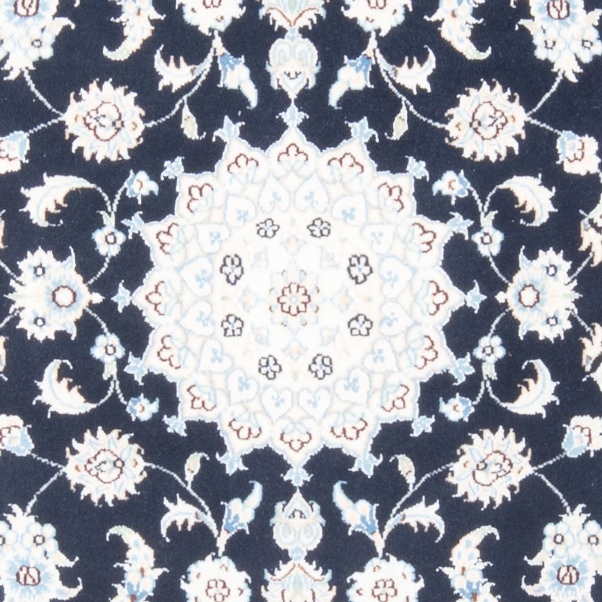 Biegacz Dywan perski - Nain - Królewski - 197 x 81 cm - ciemnoniebieski