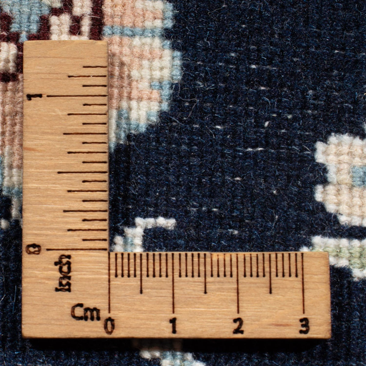 Biegacz Dywan perski - Nain - Królewski - 197 x 81 cm - ciemnoniebieski