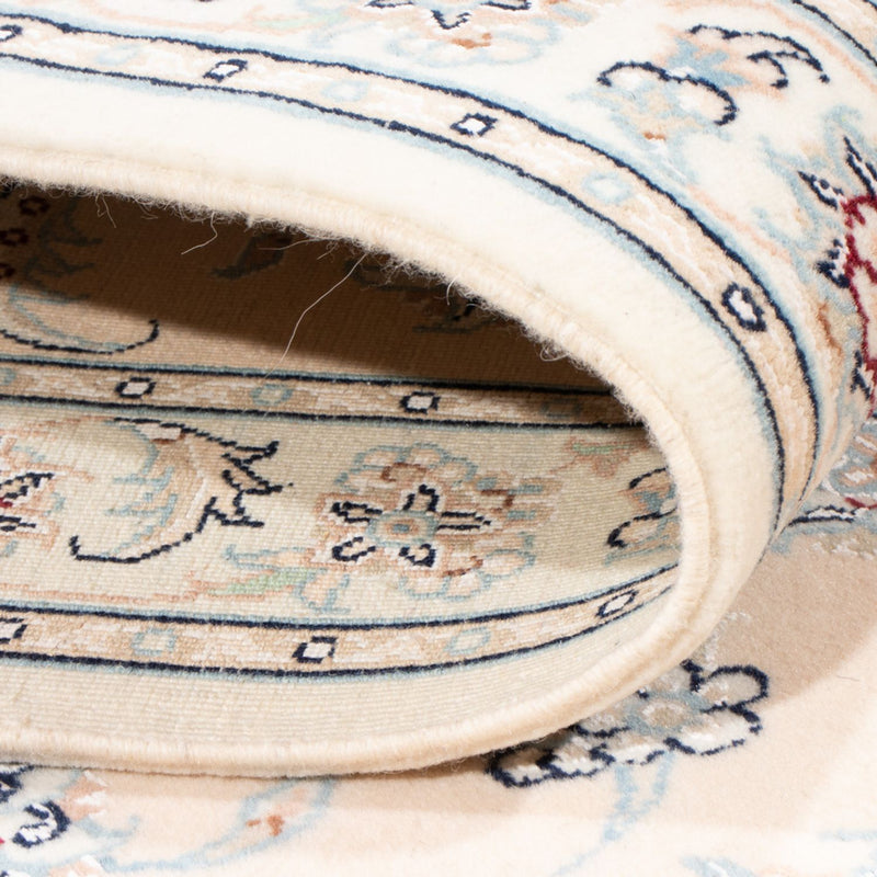 Biegacz Dywan perski - Nain - Królewski - 201 x 82 cm - kremowy