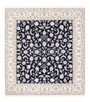 Dywan perski - Nain kwadratowy  - 213 x 200 cm - ciemnoniebieski