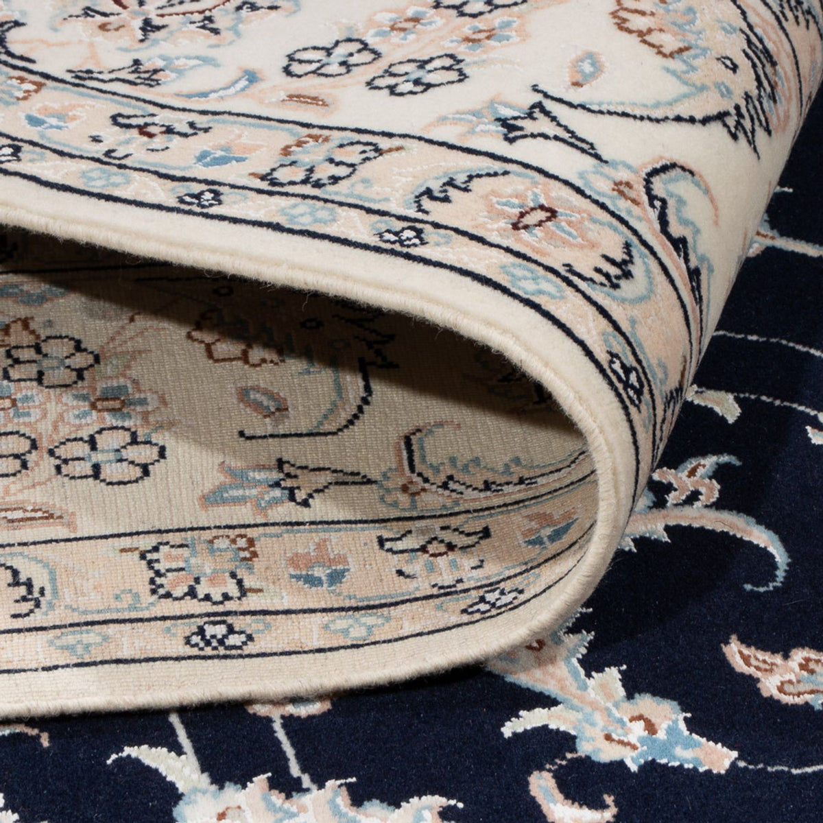 Dywan perski - Nain kwadratowy  - 213 x 200 cm - ciemnoniebieski