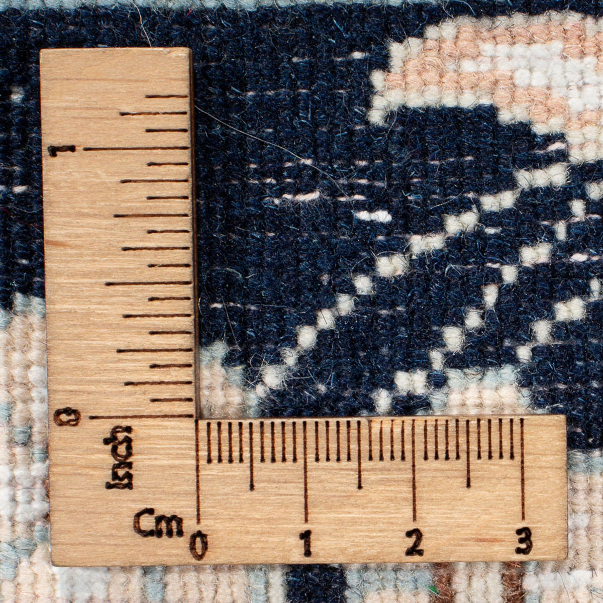 Dywan perski - Nain kwadratowy  - 213 x 200 cm - ciemnoniebieski