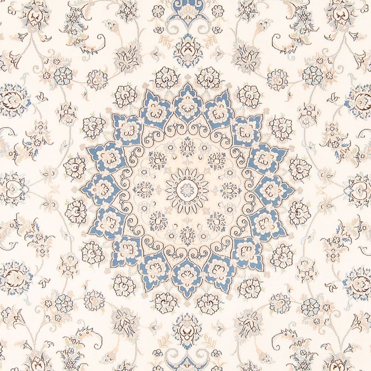 Dywan perski - Nain - 260 x 226 cm - kremowy