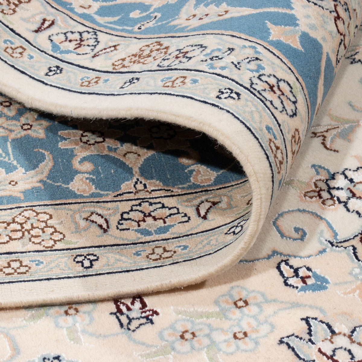 Dywan perski - Nain - 260 x 226 cm - kremowy