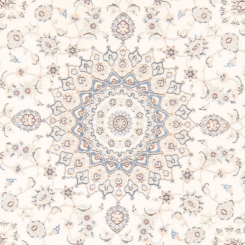 Dywan perski - Nain okrągły  - 200 x 200 cm - kremowy