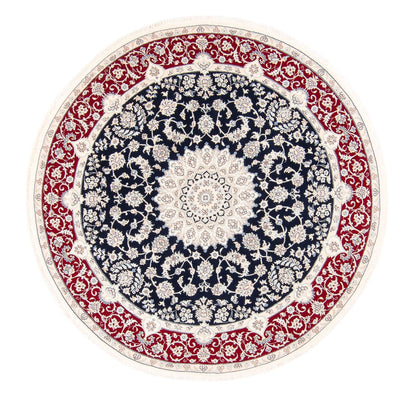 Dywan perski - Nain okrągły  - 200 x 200 cm - ciemnoniebieski