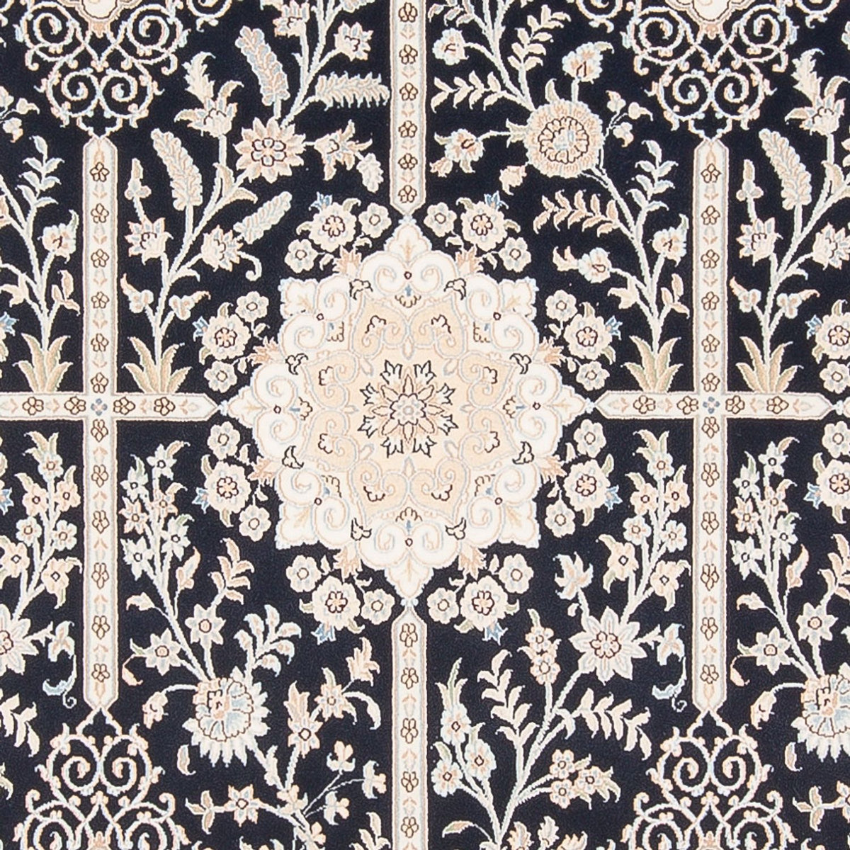 Dywan perski - Nain - Premium - 298 x 198 cm - ciemnoniebieski