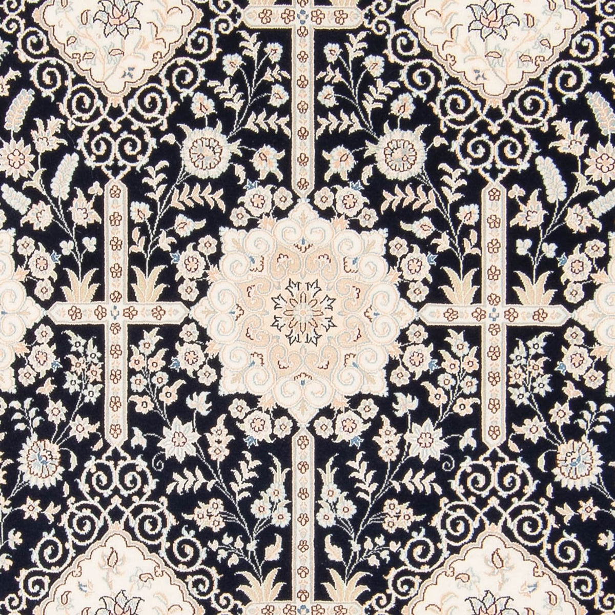 Dywan perski - Nain - 233 x 170 cm - ciemnoniebieski