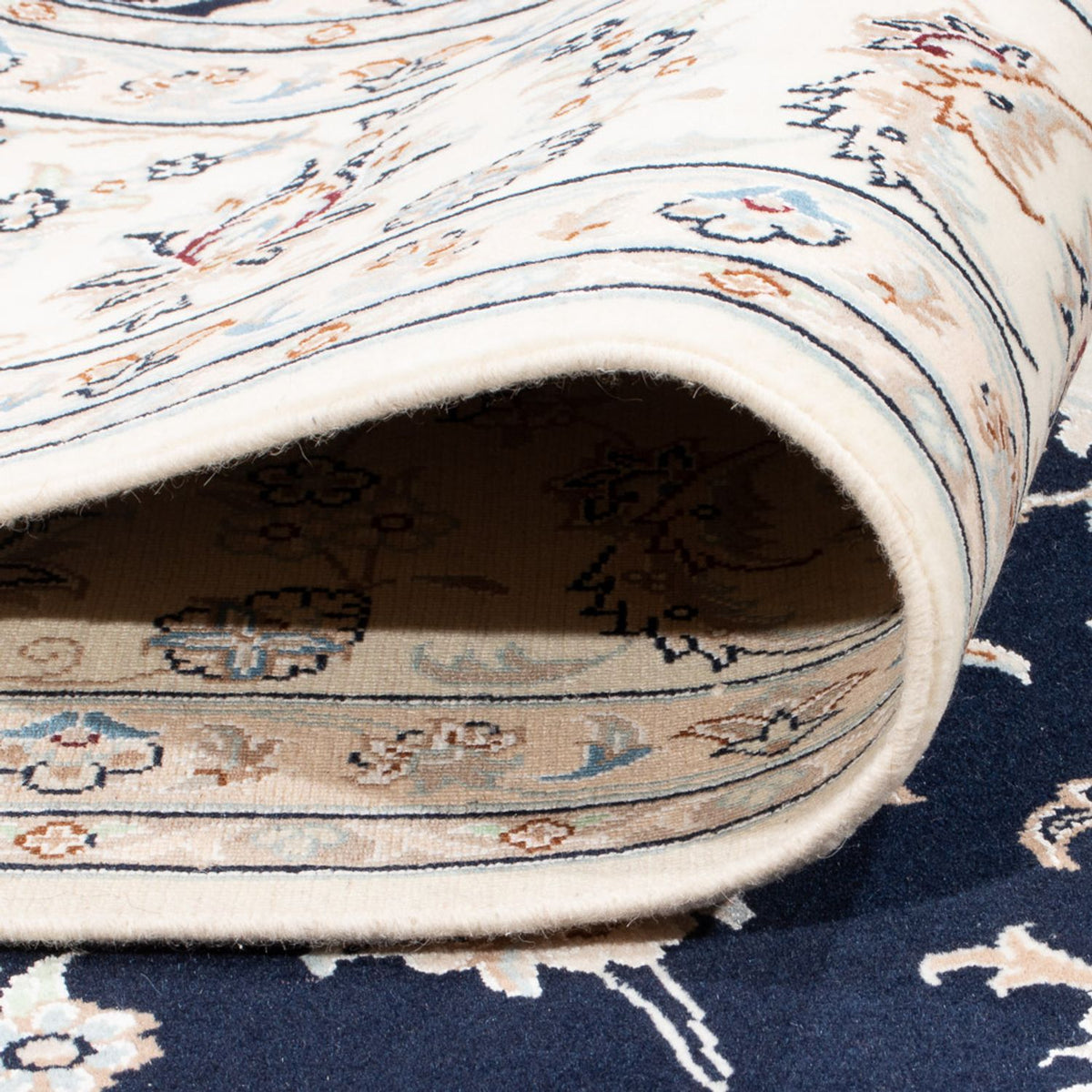 Perserteppich - Nain - Premium - 298 x 200 cm - dunkelblau