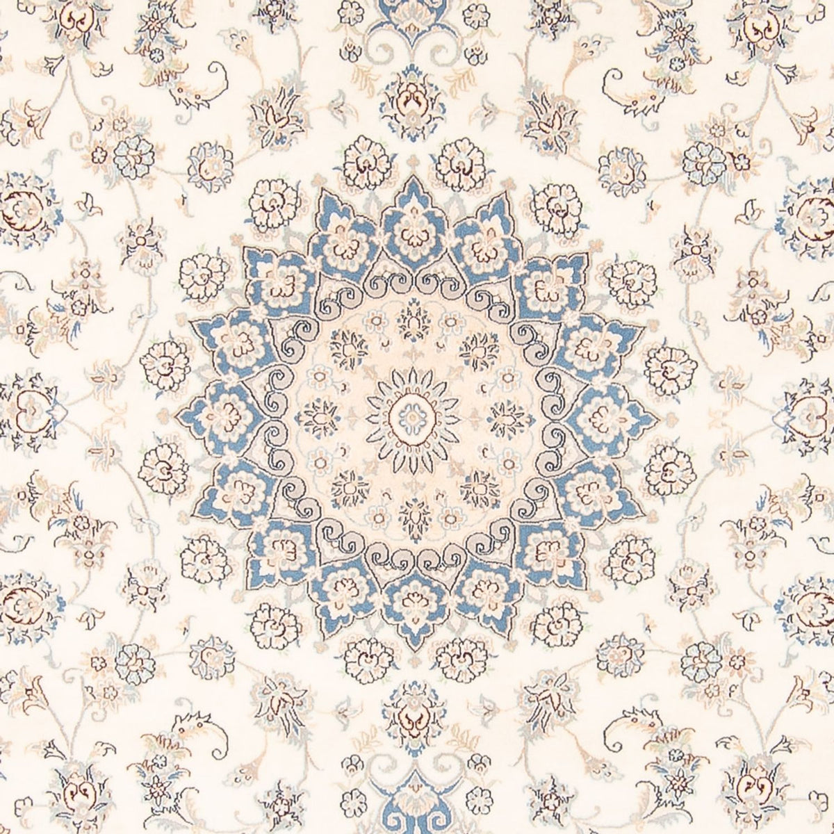 Dywan perski - Nain - 258 x 224 cm - kremowy