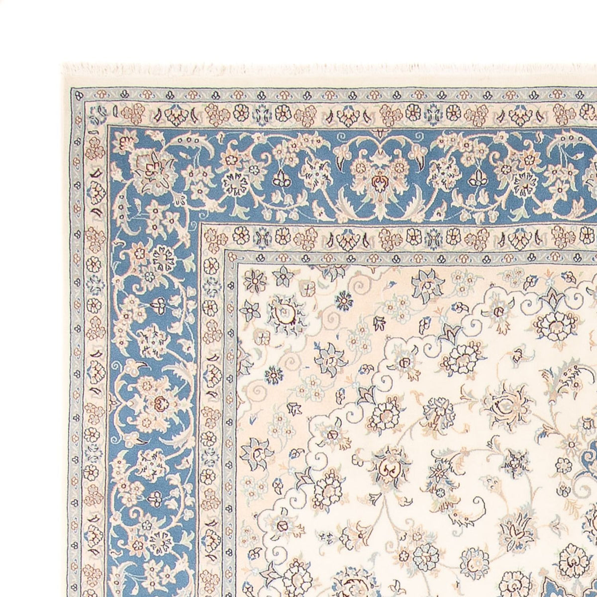 Dywan perski - Nain - 258 x 224 cm - kremowy