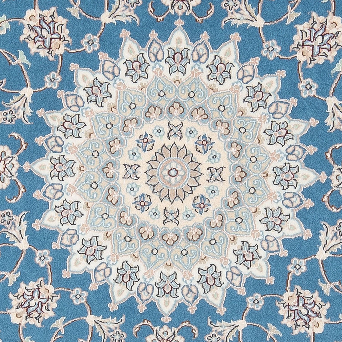 Dywan perski - Nain - Premium okrągły  - 157 x 150 cm - niebieski