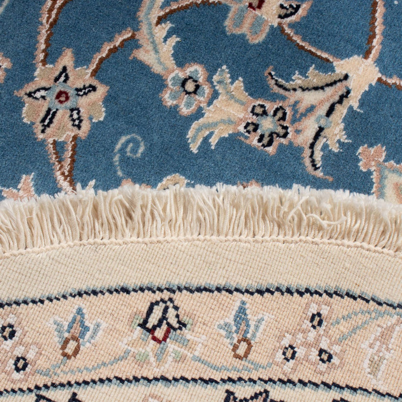 Dywan perski - Nain - Premium okrągły  - 157 x 150 cm - niebieski