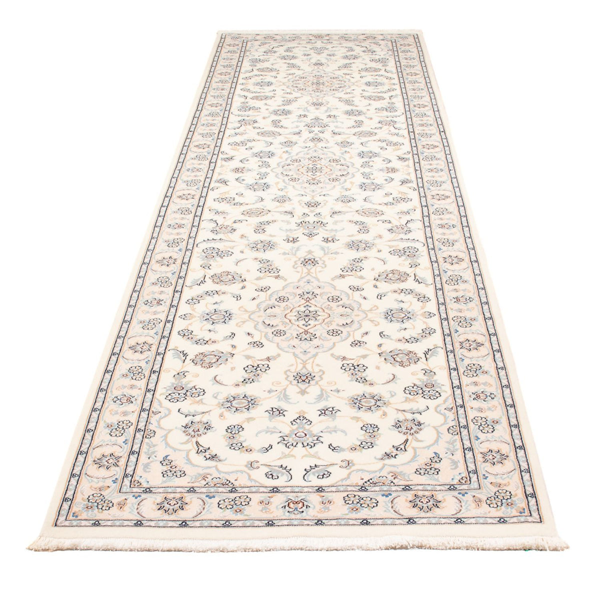 Biegacz Dywan perski - Nain - Premium - 350 x 87 cm - kremowy