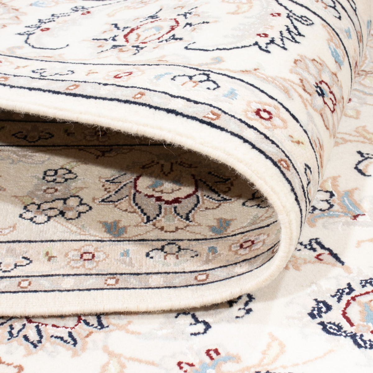 Dywan perski - Nain - Królewski - 202 x 149 cm - kremowy