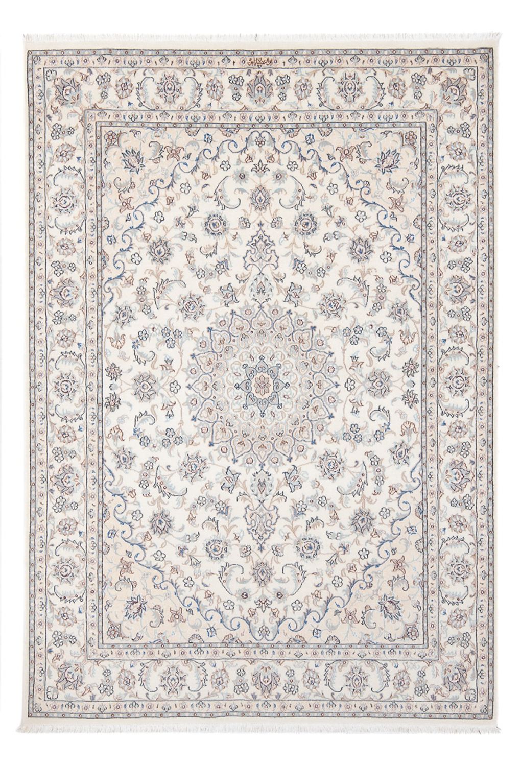 Dywan perski - Nain - Premium - 206 x 150 cm - kremowy