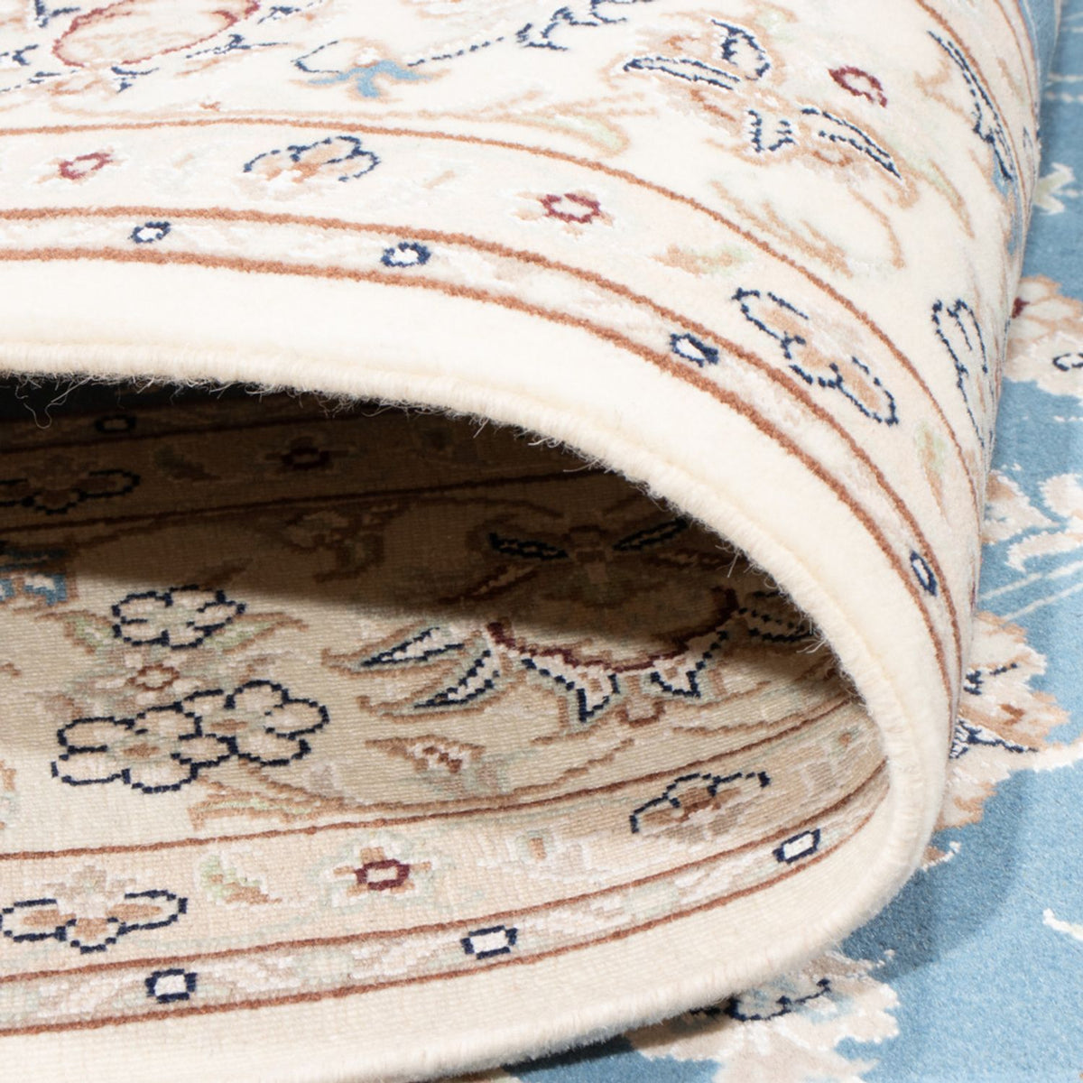 Dywan perski - Nain - Królewski - 210 x 149 cm - jasnoniebieski