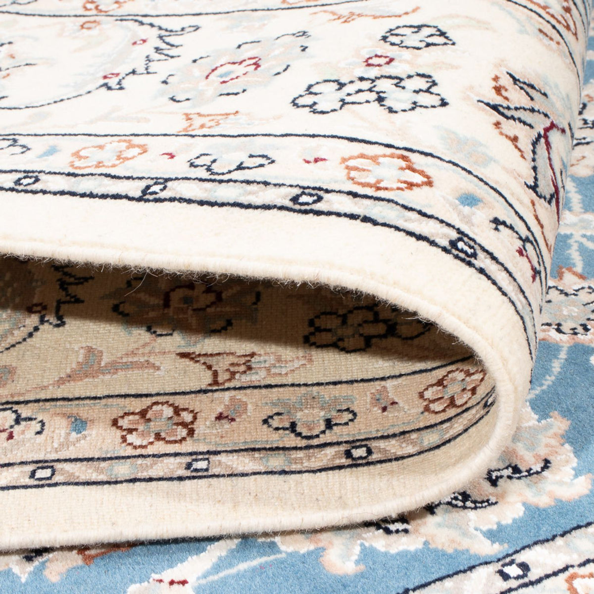 Dywan perski - Nain - Premium - 199 x 149 cm - niebieski