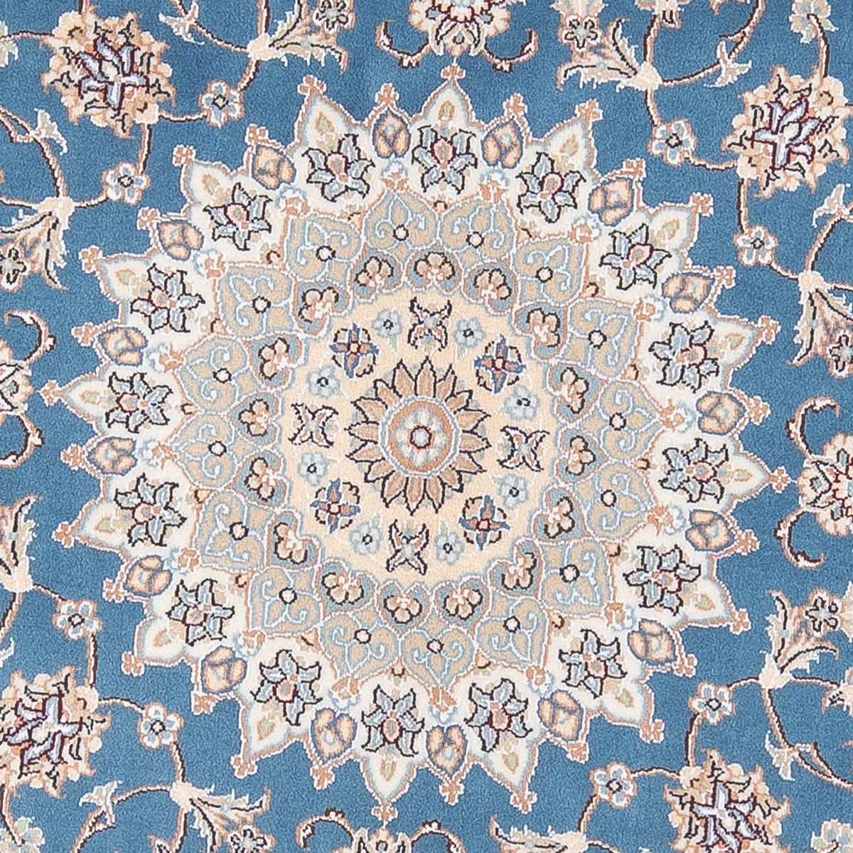 Dywan perski - Nain - Premium okrągły  - 154 x 151 cm - niebieski