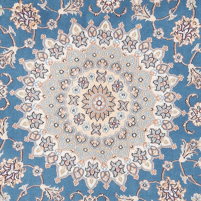 Dywan perski - Nain - Premium okrągły  - 154 x 151 cm - niebieski