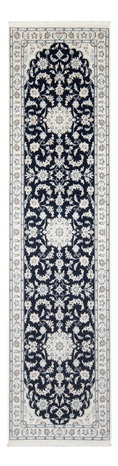 Biegacz Dywan perski - Nain - Premium - 296 x 80 cm - ciemnoniebieski