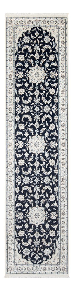 Biegacz Dywan perski - Nain - Premium - 296 x 80 cm - ciemnoniebieski