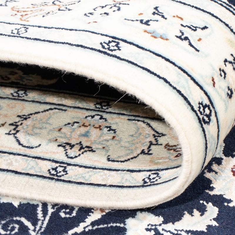 Biegacz Dywan perski - Nain - Premium - 296 x 80 cm - ciemnoniebieski