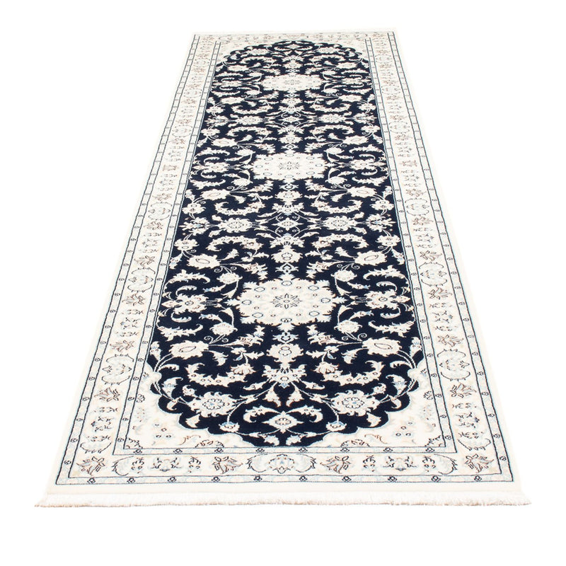 Biegacz Dywan perski - Nain - Premium - 296 x 80 cm - ciemnoniebieski