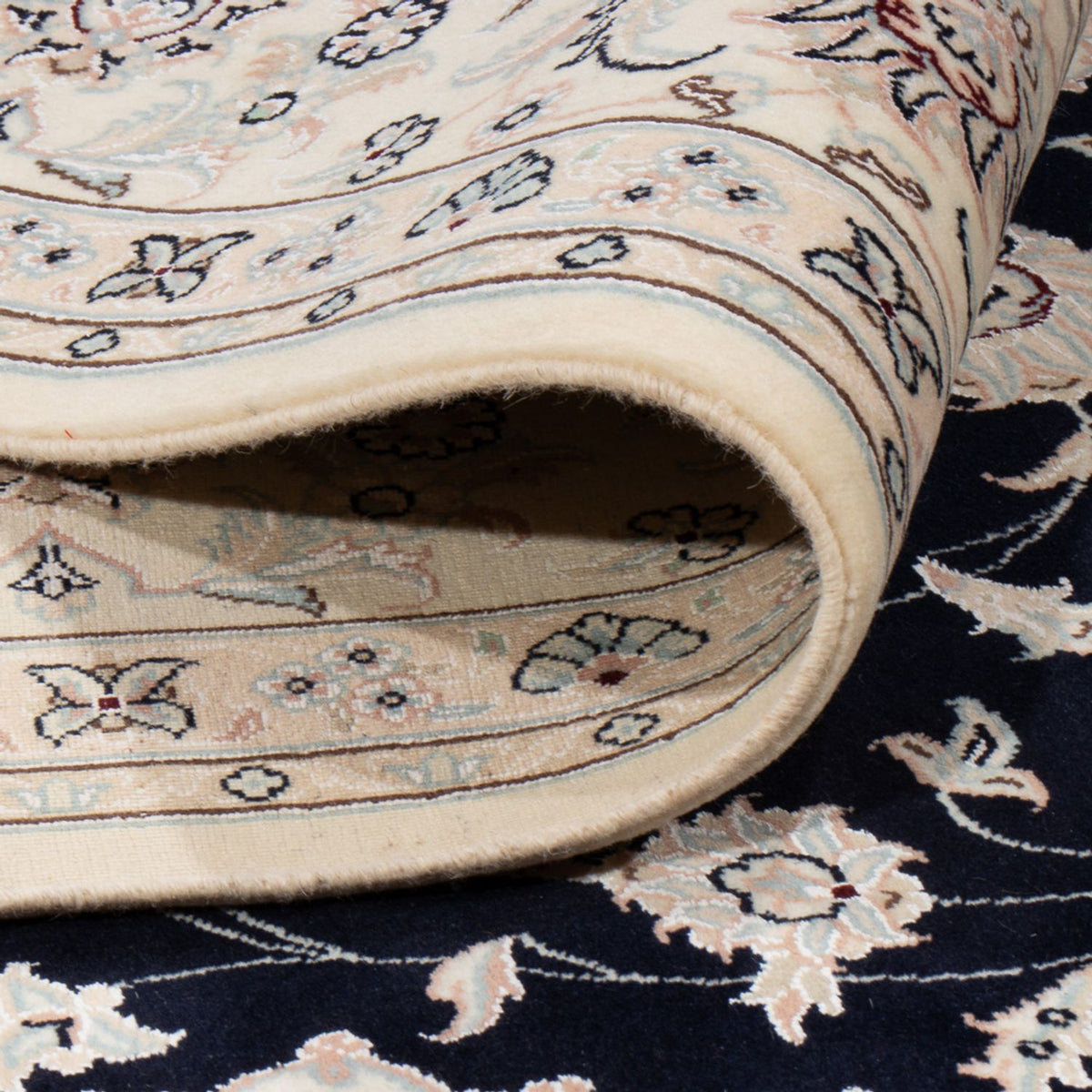 Dywan perski - Nain kwadratowy  - 258 x 246 cm - ciemnoniebieski