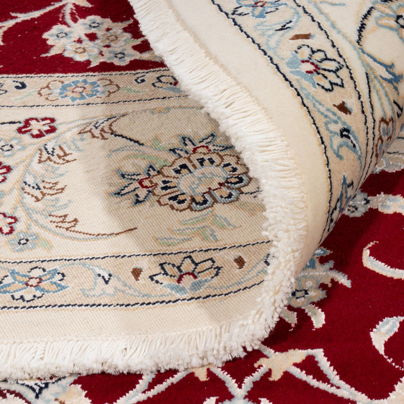 Dywan perski - Nain okrągły  - 200 x 200 cm - czerwony