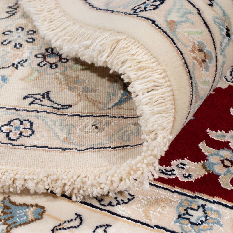 Dywan perski - Nain okrągły  - 200 x 200 cm - czerwony