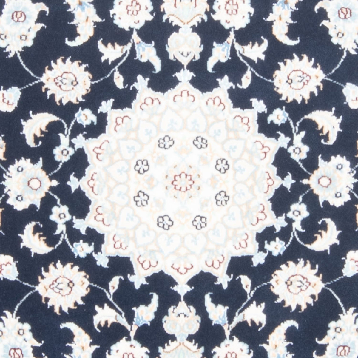 Biegacz Dywan perski - Nain - Królewski - 197 x 80 cm - ciemnoniebieski