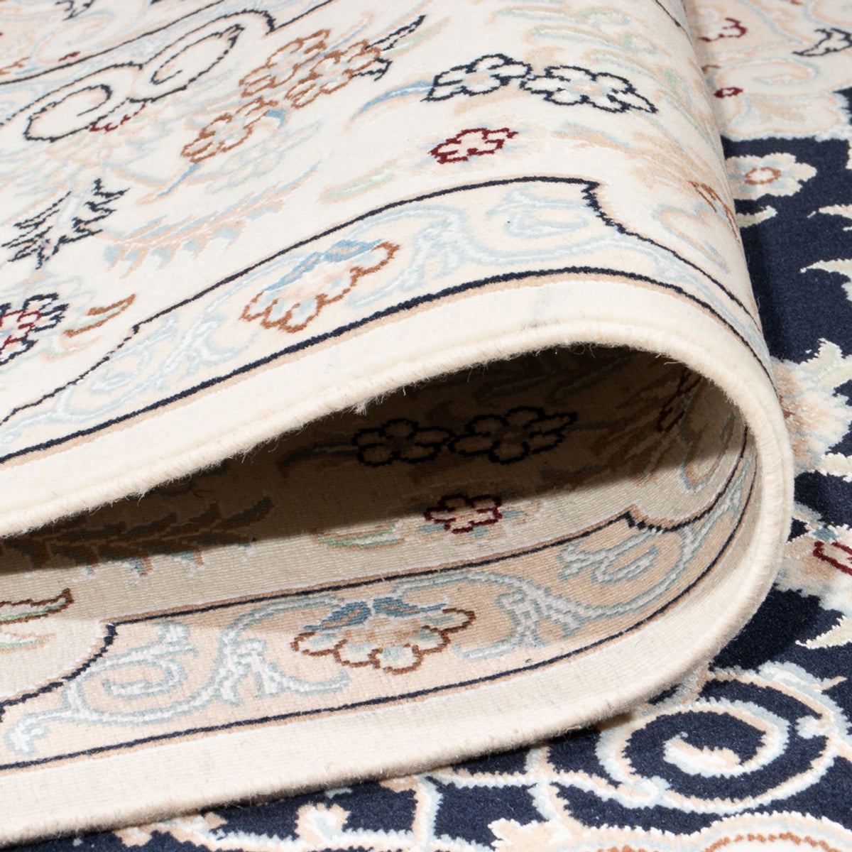 Perserteppich - Nain - Premium - 295 x 200 cm - dunkelblau