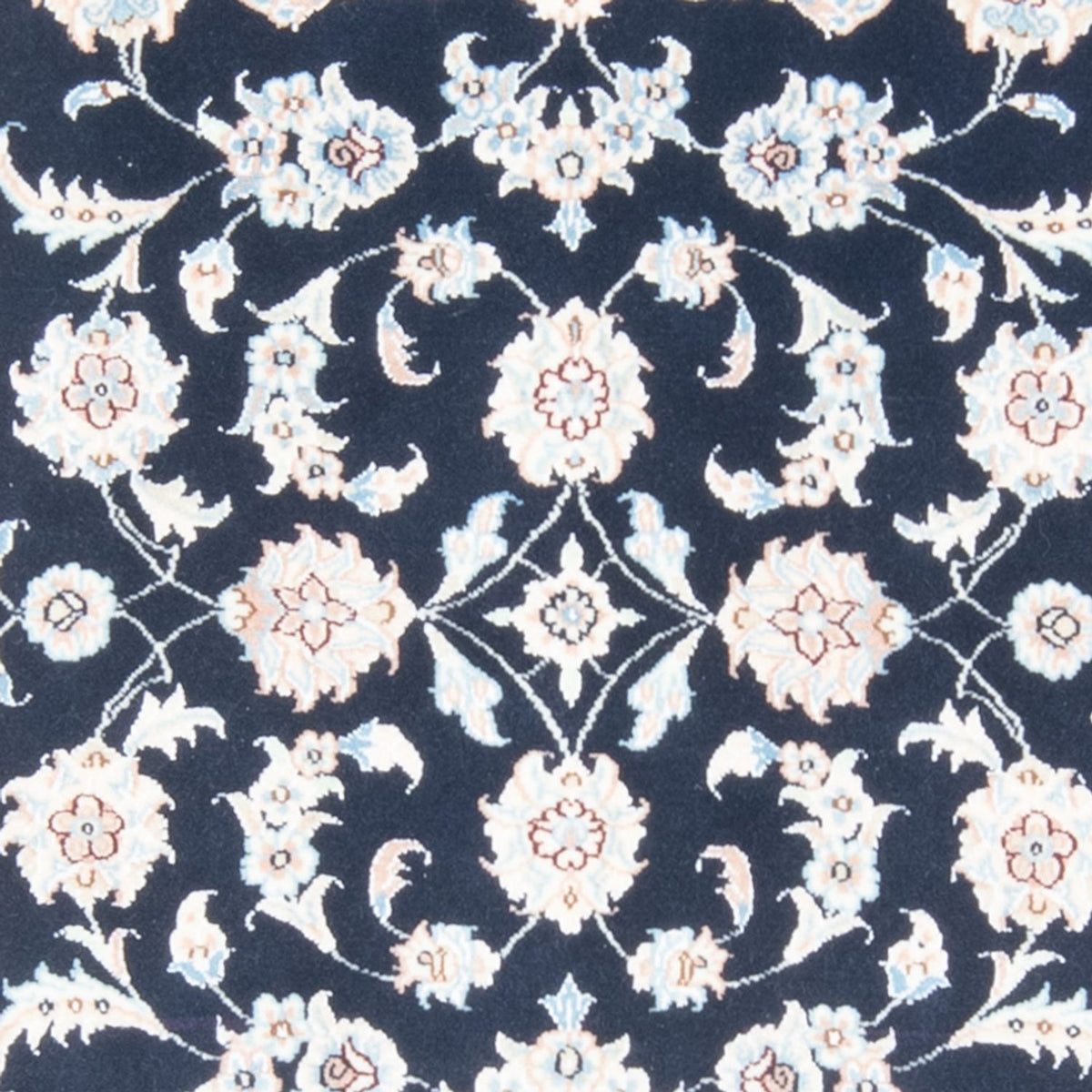 Biegacz Dywan perski - Nain - Królewski - 198 x 81 cm - ciemnoniebieski