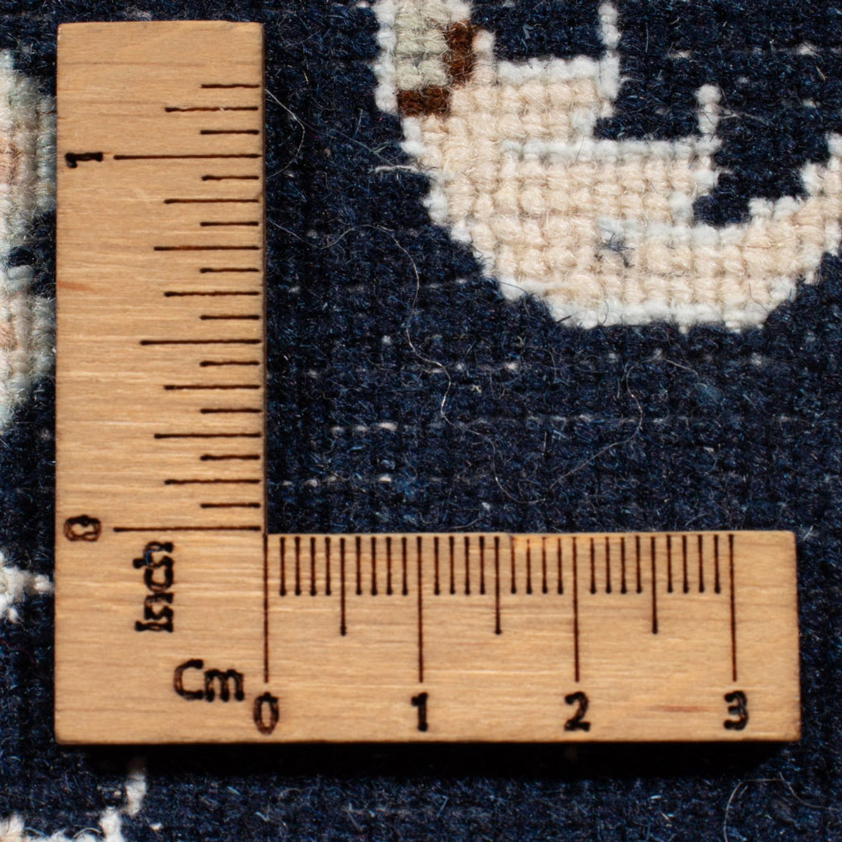 Biegacz Dywan perski - Nain - Królewski - 197 x 80 cm - ciemnoniebieski