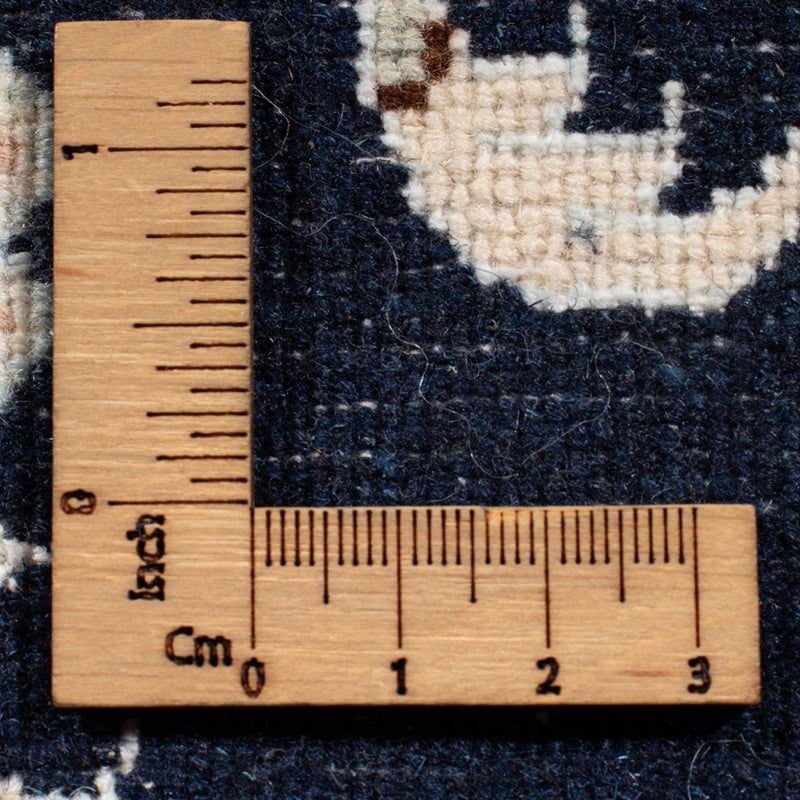 Biegacz Dywan perski - Nain - Królewski - 197 x 80 cm - ciemnoniebieski